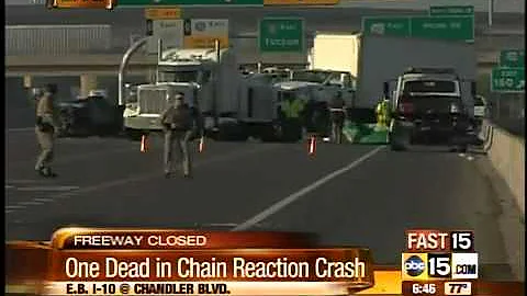 Man dies in I-10 multi-vehicle accident