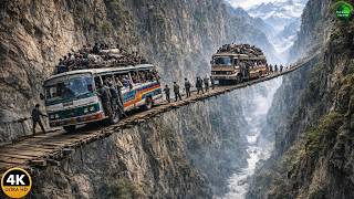 IMPOSSIBLE PLACES | 35 World's Most Dangerous Roads Dare You to Driving On | Adventure Travel 4K