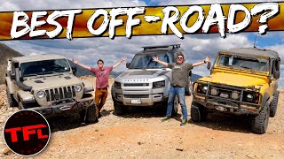 Does The New 2020 Land Rover Defender DOMINATE Off-Road? Jeep Gladiator vs New & Old Defender Review