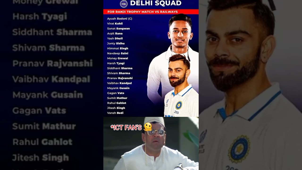Virat Kohli join for delhi ranji trophy 