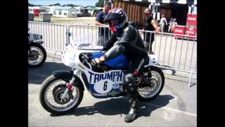2014 Chimay Classic Bike racing 1972 Rob North Triumph Trident