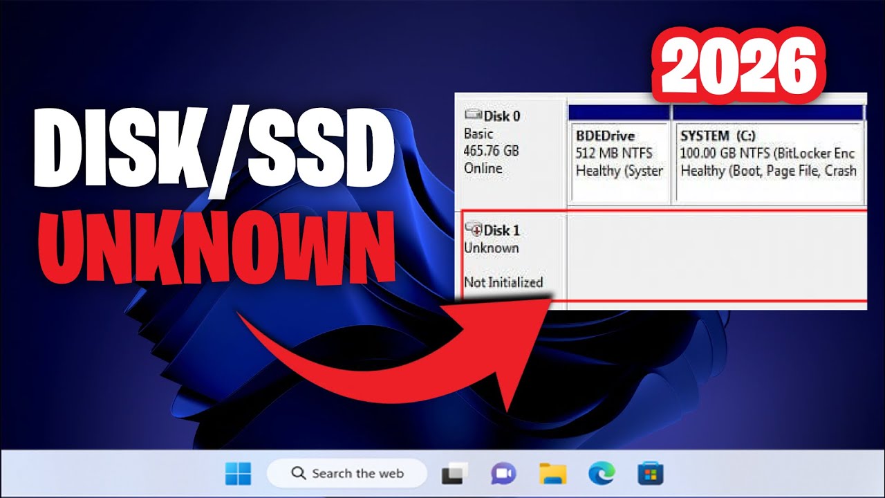 3 Methods to Fix Disk 1 Unknown Not Initialized in Windows 10/11