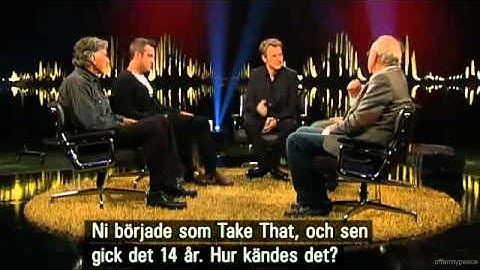 Robbie Williams & Gary Barlow- Interview on Skavlan 25-11-2010 part 1