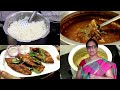 மீன் குழம்பு, மீன் வறுவல், ரசம், சாதம் | NonVeg Lunch Menu In Tamil | SHERIN veetu sapadu #16