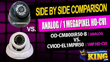 Side by Side - Analog vs. 1 Megapixel HD-CVI