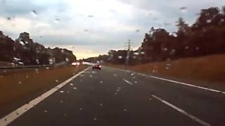 BMW driver forces another car off the road