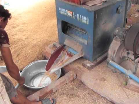 Cambodge 2015 : Décortiqueuse de riz