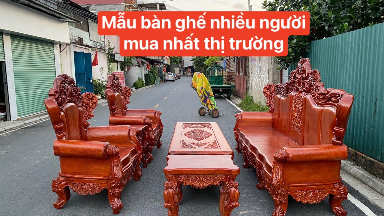 BÀN GHẾ HOÀNG GIA NGUYÊN KHỐI GỖ HƯƠNG ĐÁ KHÔNG BAO... - youtube