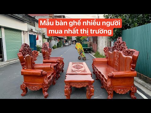 Video BÀN GHẾ HOÀNG GIA NGUYÊN KHỐI GỖ HƯƠNG ĐÁ KHÔNG BAO... - youtube
