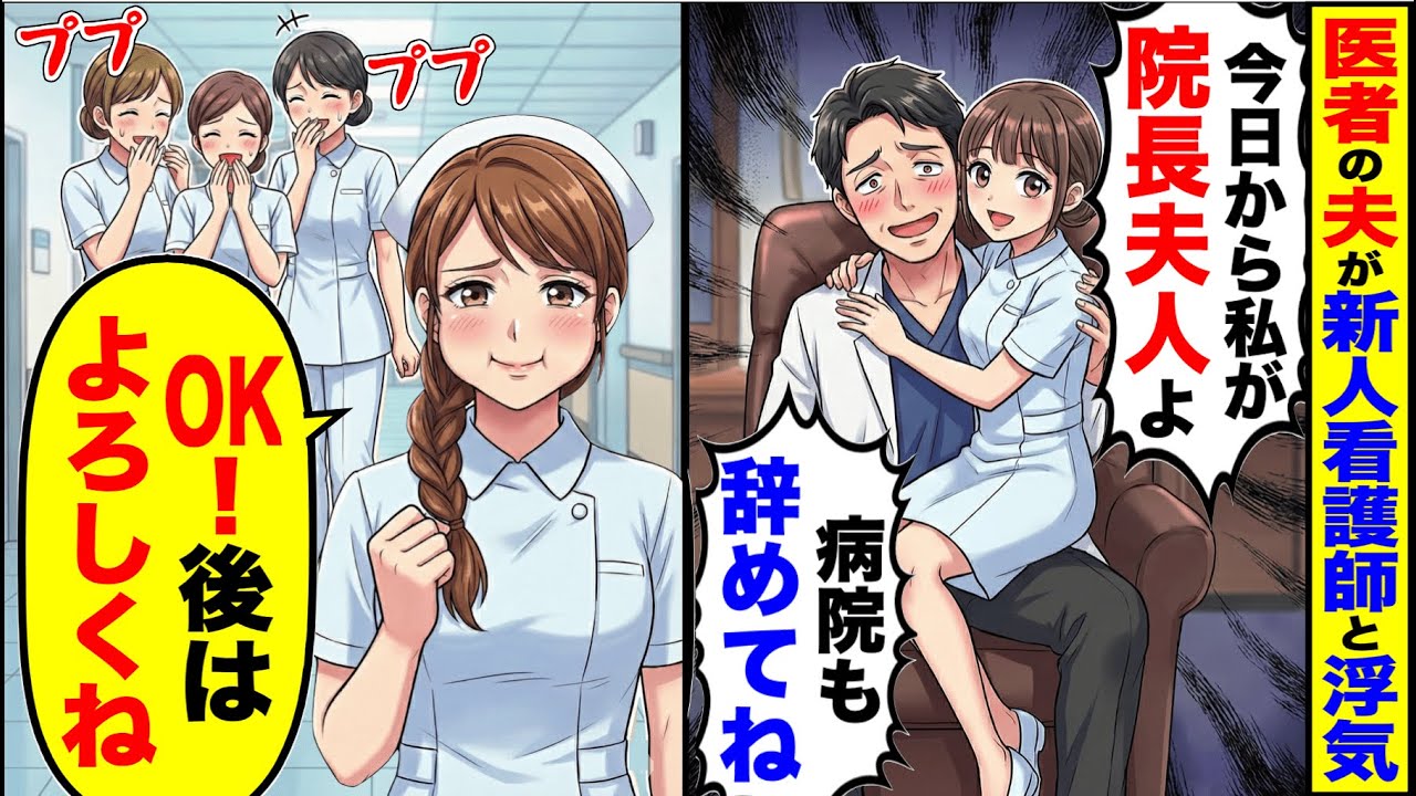 医者の夫が新人看護師と浮気「今日から私が院長夫人よ！病院も辞めてね」→私「わかった。後はよろしくね」【総集編／新作あり】