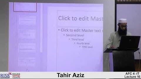 CA AFC 04 IT by Sir Tahir Aziz Lecture # 3 (MS PowerPoint)