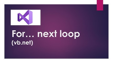For next loop VB.net Tutorial in Hindi For Beginners | Visual Studio 2022