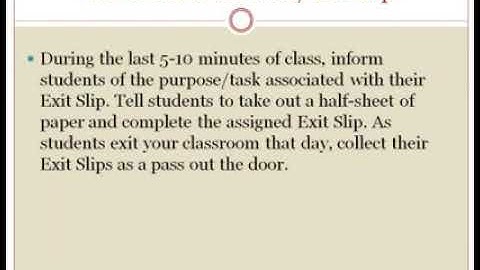 Summarizing Strategies