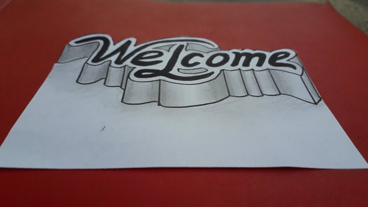 How To Draw 3D Art Easy Step By Step YouTube