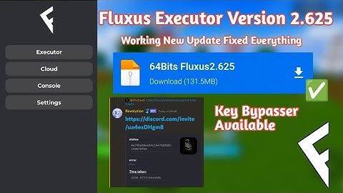 Download Fluxus Executor V2.625 New Update & Key Bypasser | Showcase & Tutorial | Working 💯%