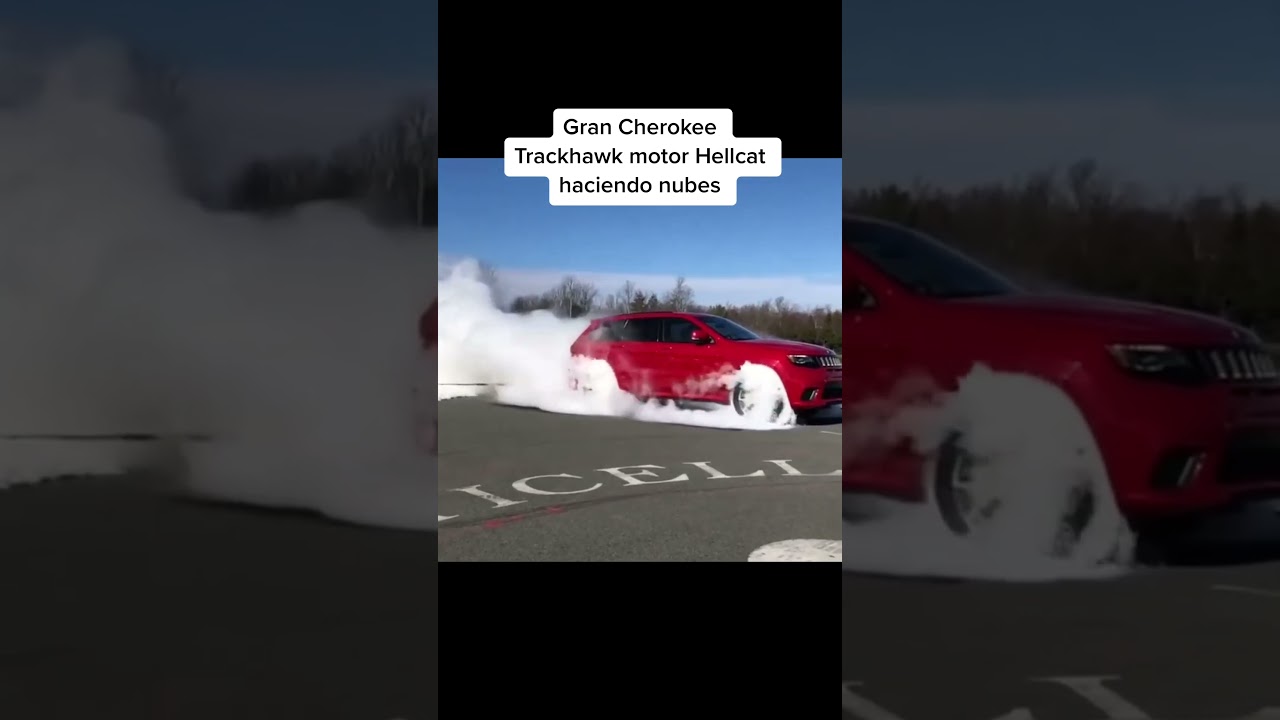 Jeep crazy all wheel drive burnout 