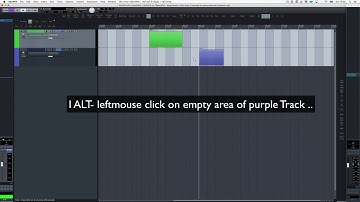 Fast opening/closing a Track