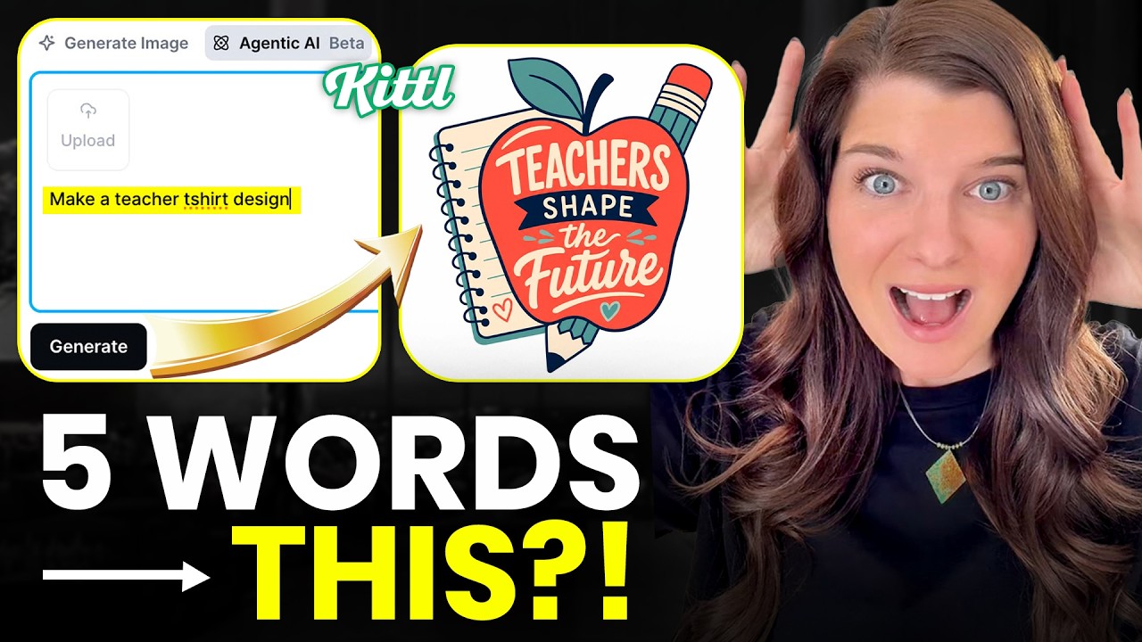 I Typed 5 Words... Kittl Did the Rest l Amazing Ai Feature!