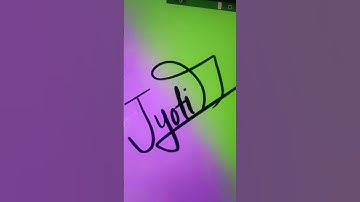 JYOTI name signature on procreate #procreate #trending #shortsvideo  comment your names