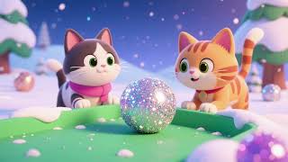 猫のキラキラ雪合戦❄️🐱✨ | 子供向けの楽しい冬の歌 screenshot 3