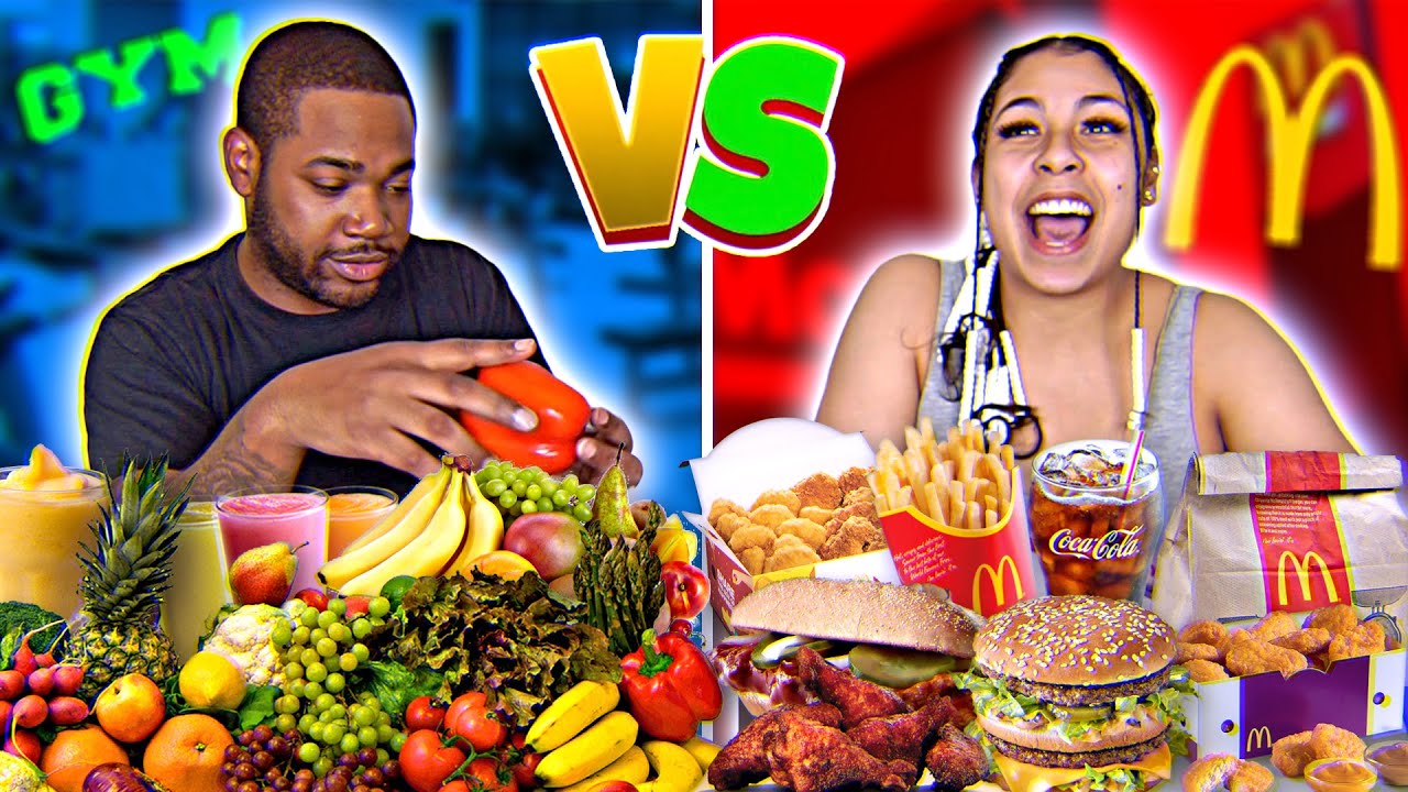 HEALTHY VS UNHEALTHY FOOD CHALLENGE! - YouTube