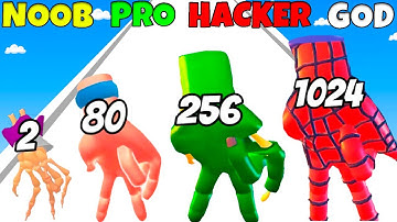 NOOB vs PRO vs HACKER vs GOD - Hands Rush 3D