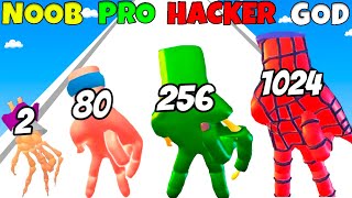 NOOB vs PRO vs HACKER vs GOD - Hands Rush 3D screenshot 3