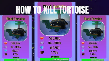 How to kill black tortoise(every second add 1 skill point)