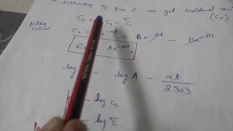 Two compartment residual method