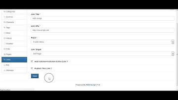 RSS-Script Links Management