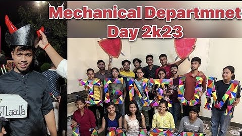 Mnit Jaipur (mechanical Department Day) || vlog