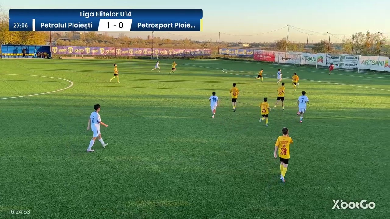 Rezumat Liga elitelor U14  Petrolul Ploiești - Petrosport Ploiești 5-0