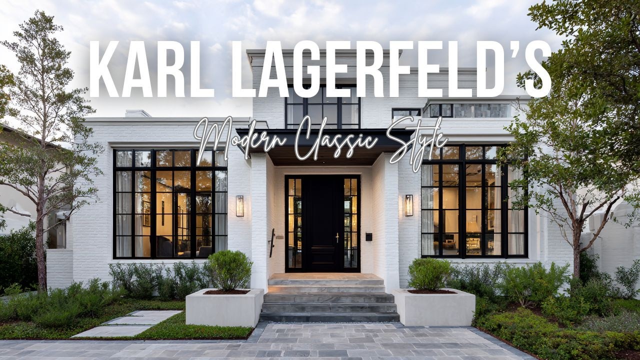 Modern Classic Style Meets Karl Lagerfeld’s Love for Monochrome and Bold Symmetry