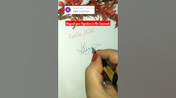 K name Signature style🖊️🍀#youtube #youtubeshorts #ytshorts