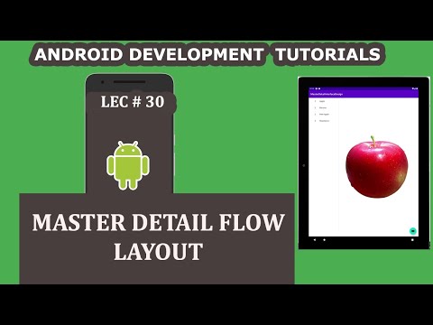 Master Detail Flow Template in Android Studio | 30 | Android Development Tutorial for Beginners