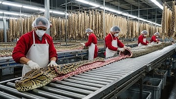 Inside the Python Skin Factory – (Full Process) How Luxury Boots Are Made.