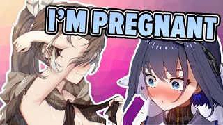 Mumei reveals being PREGNANT - Kronii x Mumei