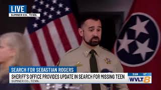 Sheriff’s office provides an update in search for Sebastian Rogers