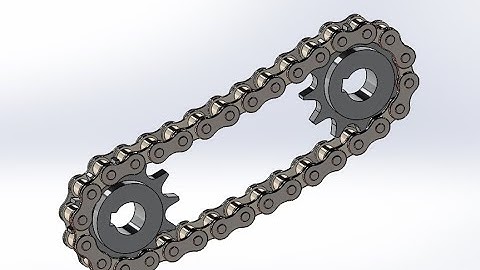 Chain And sprocket Solidworks