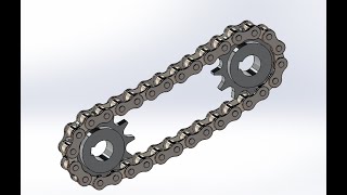 Chain And sprocket Solidworks