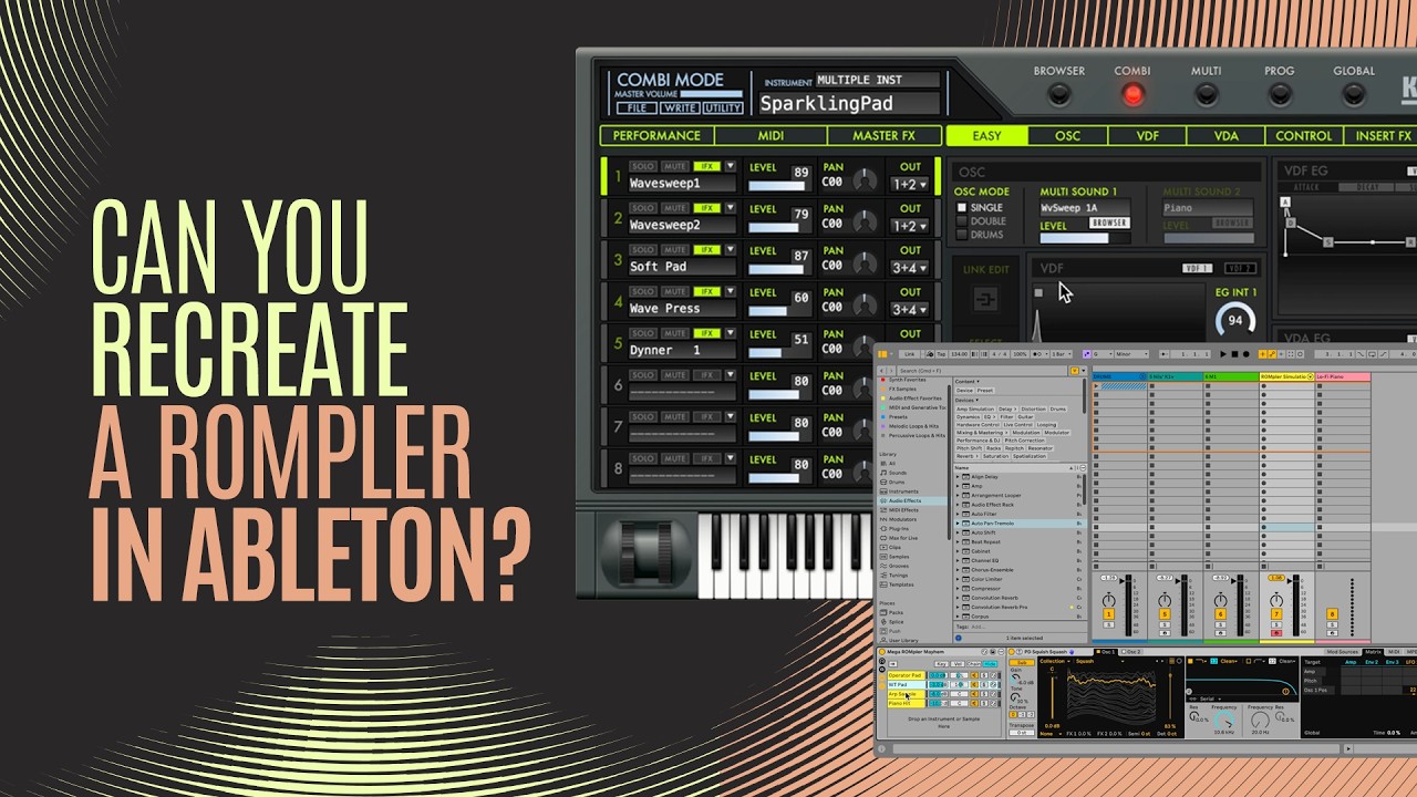 What Is Rompler Layered Rompler Patched with Instrument Racks - YouTube