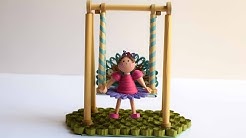 Paper Swing with Quilling Doll/ Quilling Show Piece/3D Quilling Girl/Quilled Swing