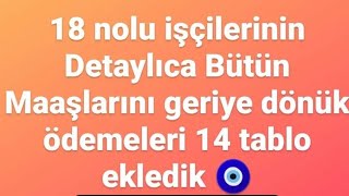 14 Ayrı Tabloda Zamlı 14 Temmuz Maaşları, Bütün Hakları Hesapladık 18. Iş Kolu . Böylesi Yok..