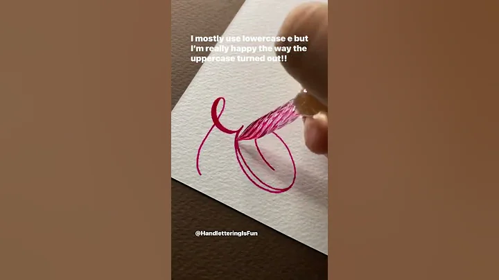 Letter E calligraphy! #shorts #handlettering #calligraphy #lettering #moderncalligraphy #Glasspen