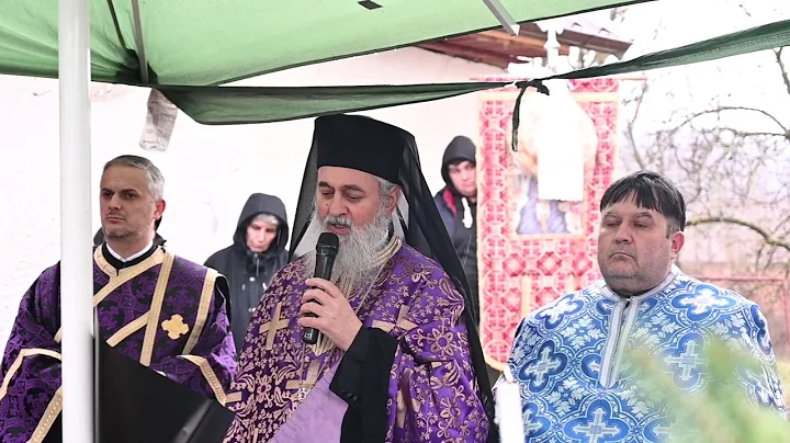 Arhim. Dumitru Cobzaru - Inmormantarea Credinciosului Alexandru Costea, Parohia Alunis, Cluj