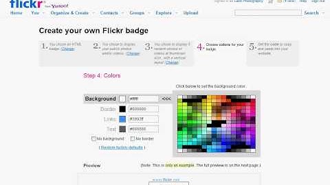 How to Add a Flickr Badge