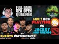 FULL GAME 2 | PLAYTIME VS JACKKY AND FRIENDS | KUKUYS WATCHPARTY | ESL ONE SEA OPEN QUALIFIER