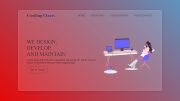 How To Create A Glassmorphism UI Website Using HTML and CSS | Glassmorphism UI Design