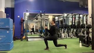 Split Squat Isometric with Heel Raises