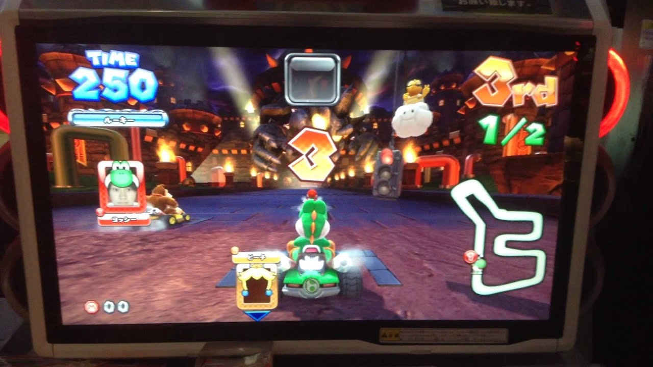 ゲーセンのマリオカートで遊ぶ高校生 友達vsよしのぶ編 Youtube